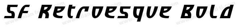 SF Retroesque Bold Italic字体转换